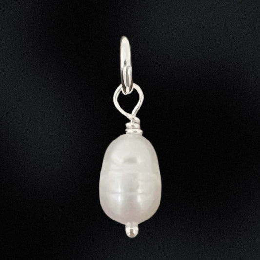 Oval Freshwater Pearl Charm